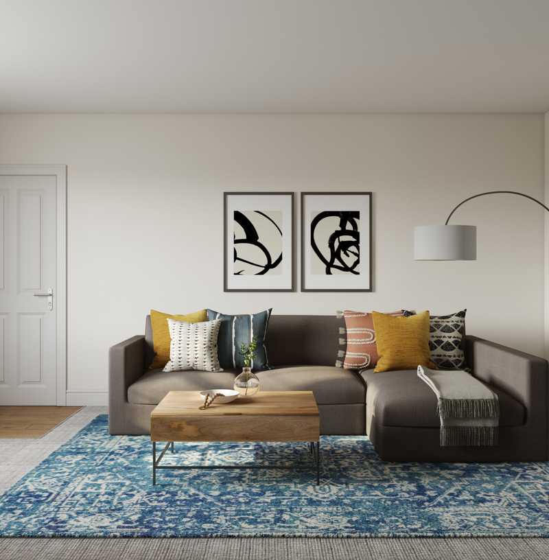 Contemporary, Modern Living Room Design by Havenly Interior Designer Sarah