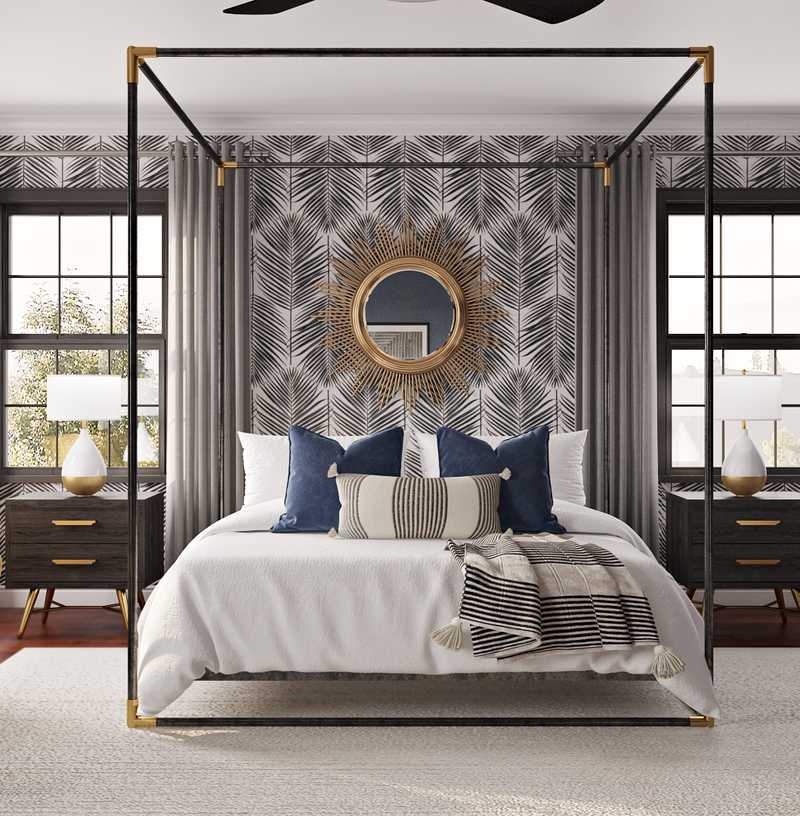 Modern, Eclectic Bedroom Design by Havenly Interior Designer Laura