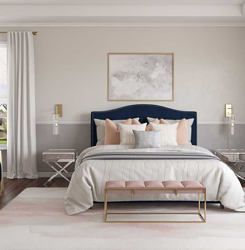 Modern, Glam Bedroom Design by Havenly Interior Designer Rebecca