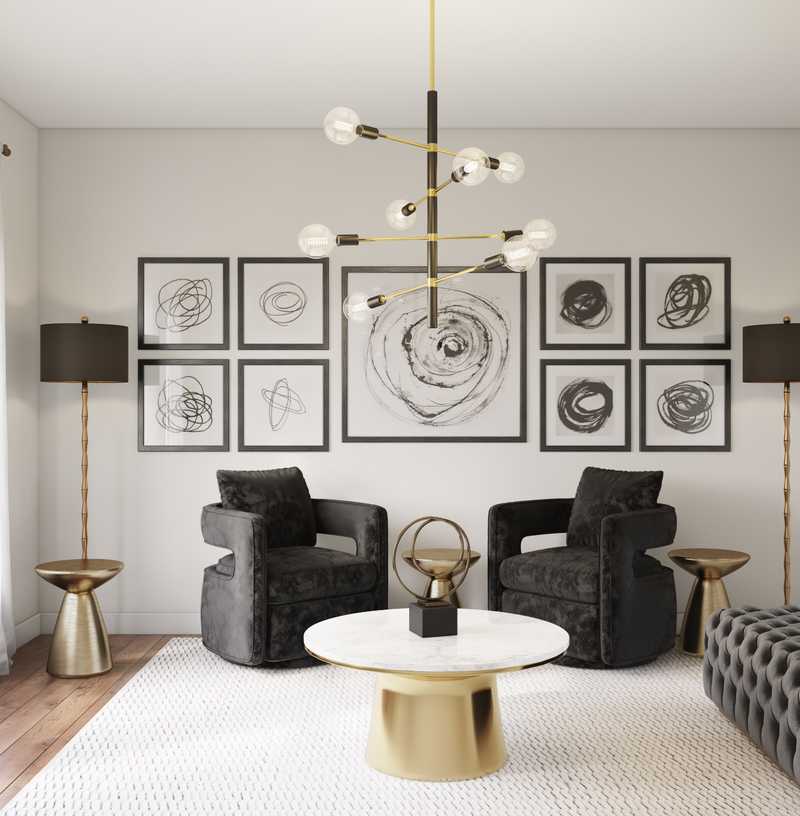 Eclectic Living Room Design by Havenly Interior Designer Julio