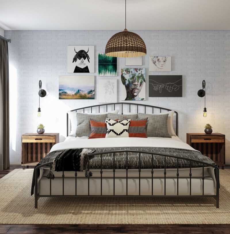 Industrial, Vintage Bedroom Design by Havenly Interior Designer Leah