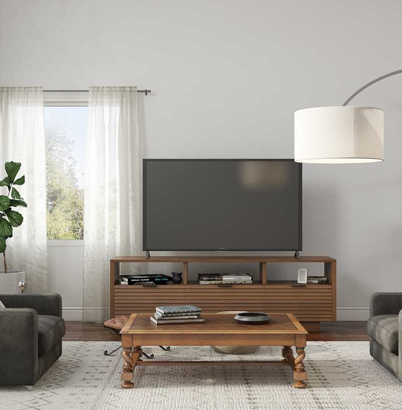 Modern, Industrial Living Room Design by Havenly Interior Designer Ryan