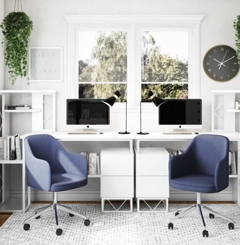 Minimal Office Design by Havenly Interior Designer Michelle