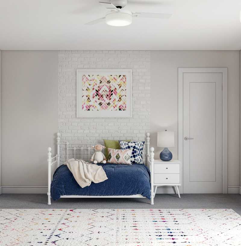 Contemporary, Eclectic, Bohemian Bedroom Design by Havenly Interior Designer Ashley
