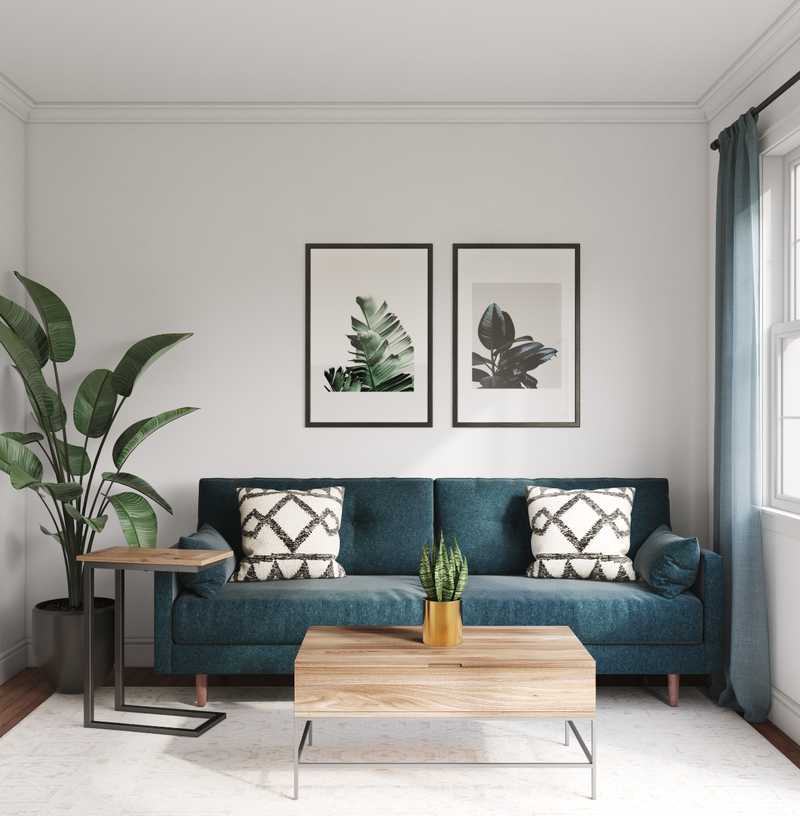 Modern, Midcentury Modern Living Room Design by Havenly Interior Designer Sarah