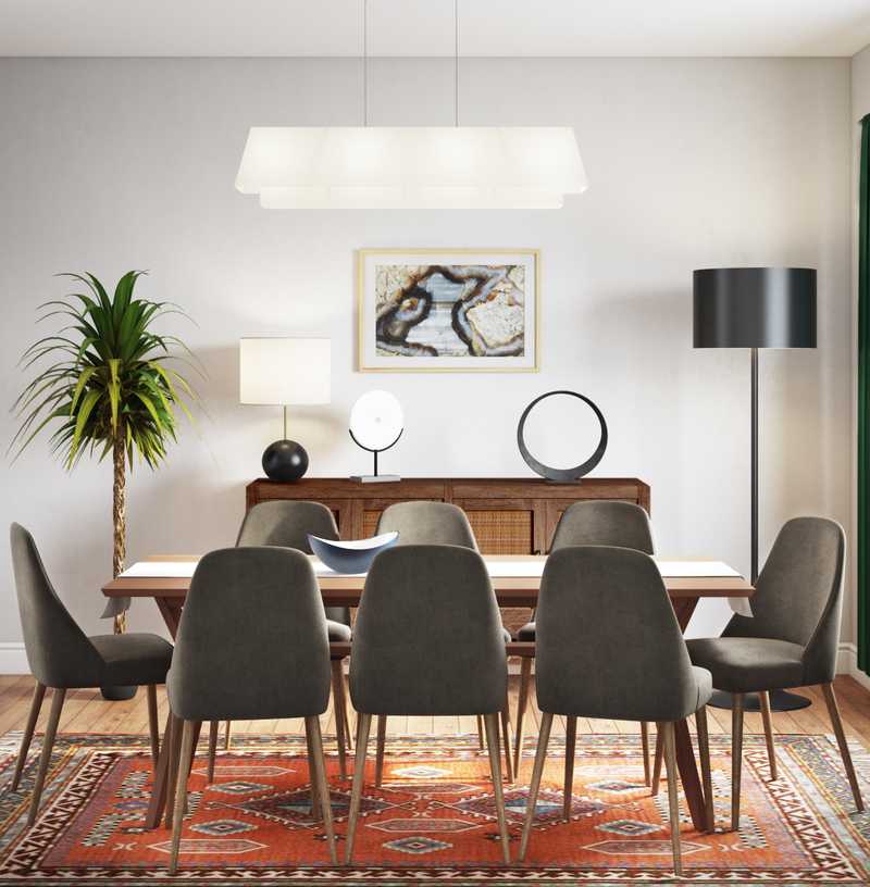 Eclectic, Bohemian Dining Room Design by Havenly Interior Designer Aleena