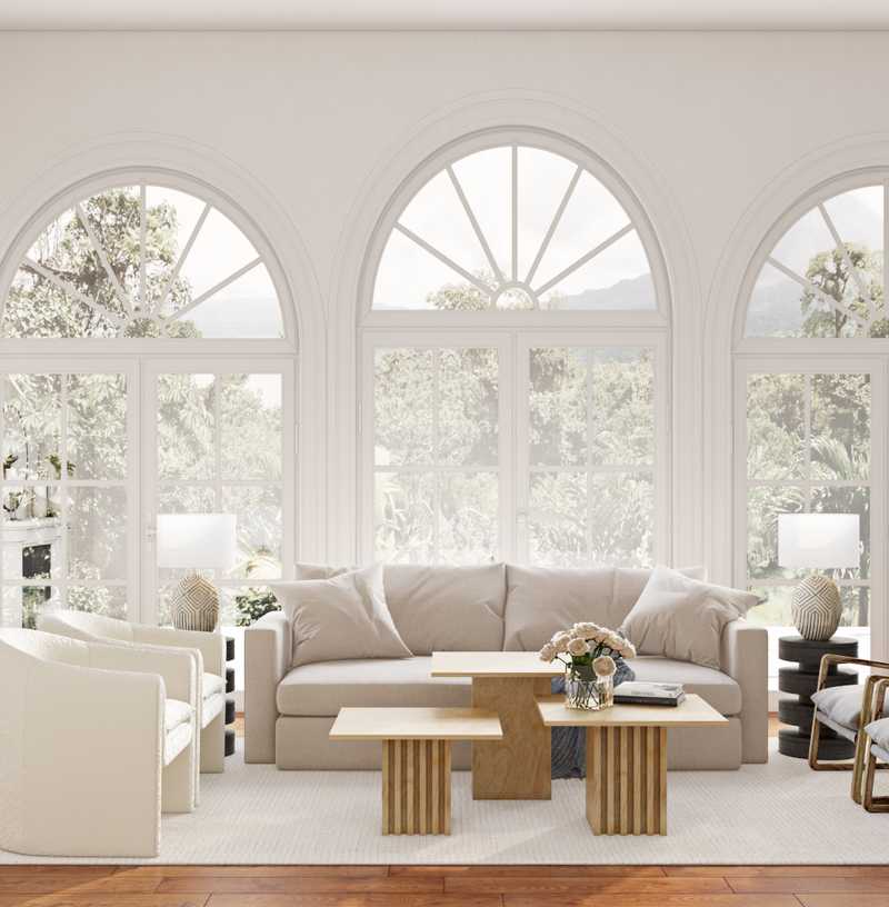 Midcentury Modern, Minimal, Classic Contemporary Living Room Design by Havenly Interior Designer Maria