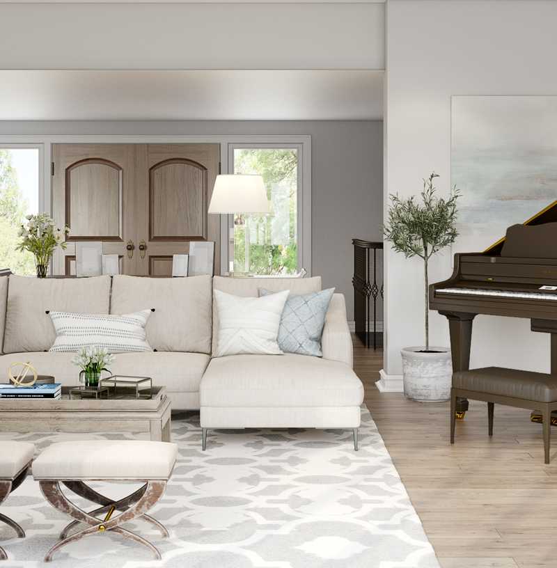 Contemporary, Classic Living Room Design by Havenly Interior Designer Yoseika