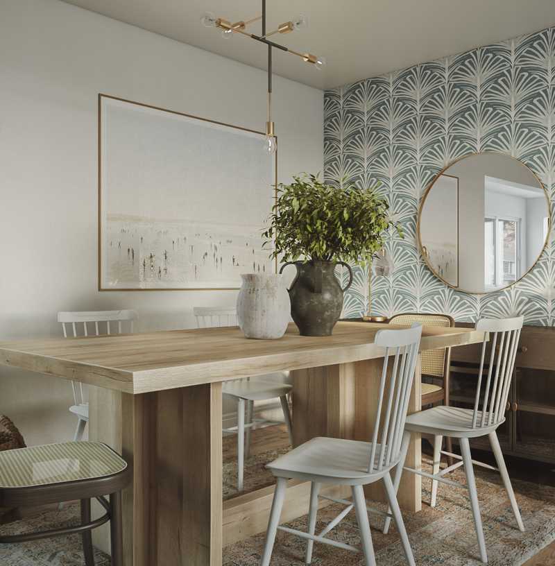 Classic, Bohemian, Farmhouse, Scandinavian Dining Room Design by Havenly Interior Designer Ghianella