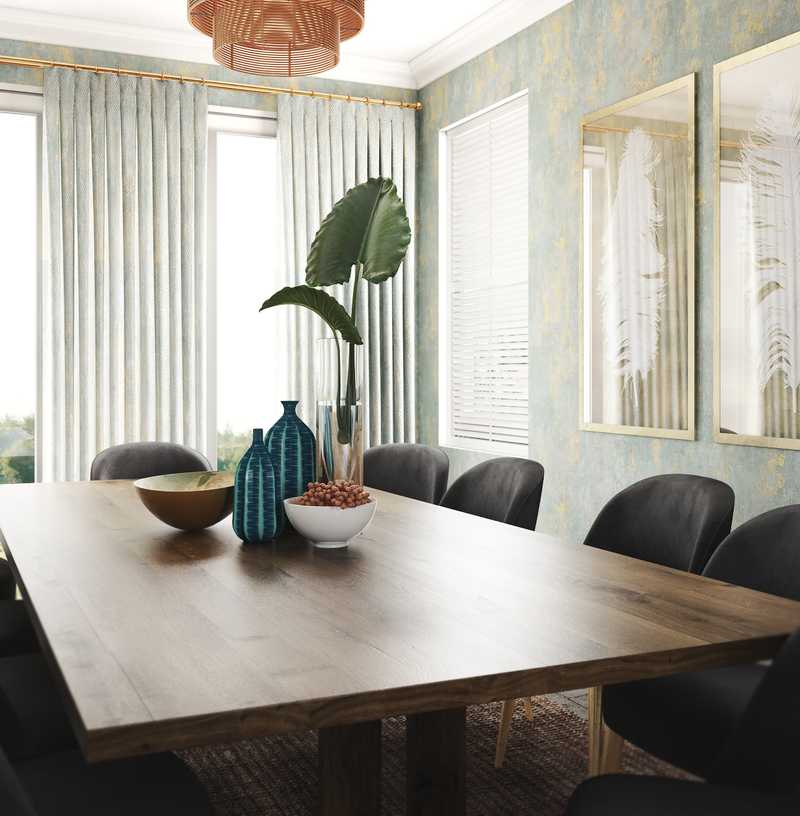 Contemporary, Eclectic, Midcentury Modern Dining Room Design by Havenly Interior Designer Apoovra