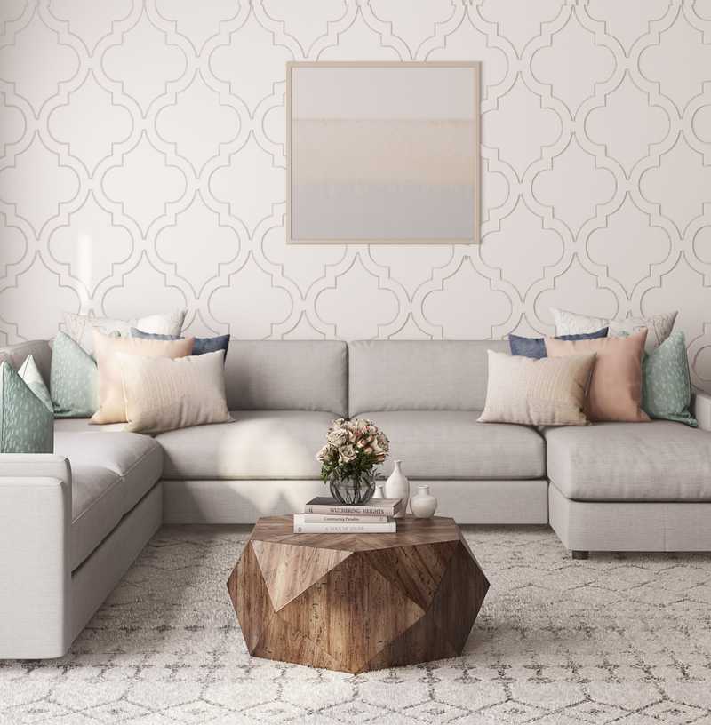 Contemporary, Classic Living Room Design by Havenly Interior Designer Sandra