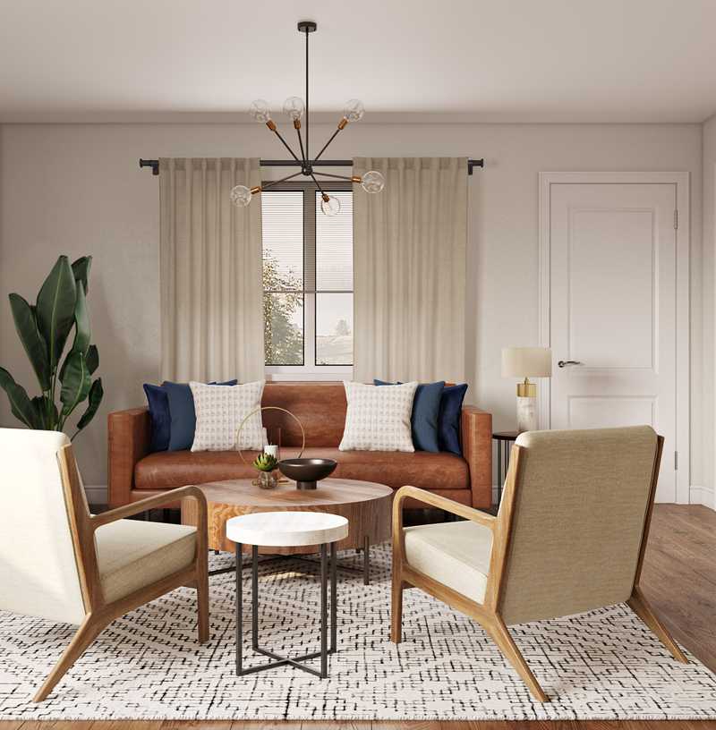 Modern Living Room Design by Havenly Interior Designer Cathrine