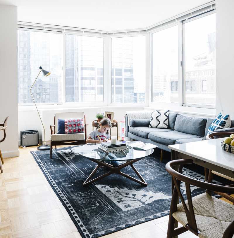 Midcentury Modern Living Room Design by Havenly Interior Designer Joanna