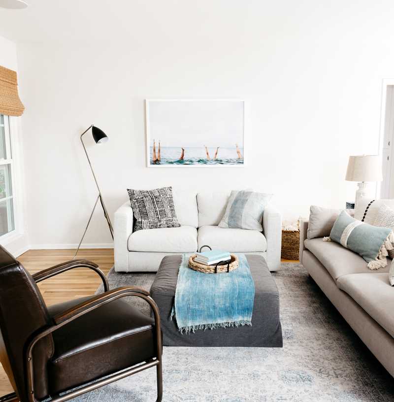 Modern, Eclectic, Bohemian Living Room Design by Havenly Interior Designer Sarah