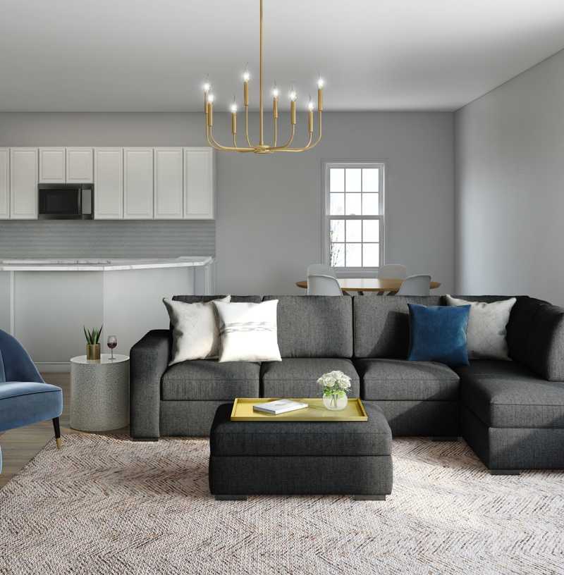 Modern, Glam Living Room Design by Havenly Interior Designer Stephanie