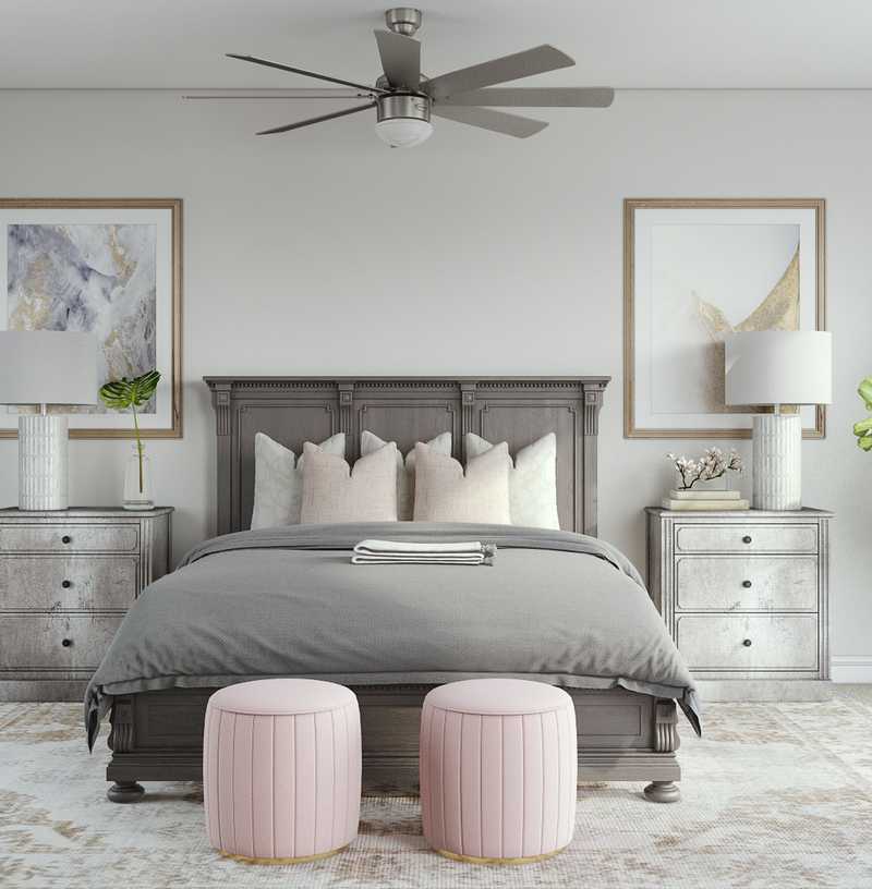 Modern, Classic, Glam Bedroom Design by Havenly Interior Designer Lilly
