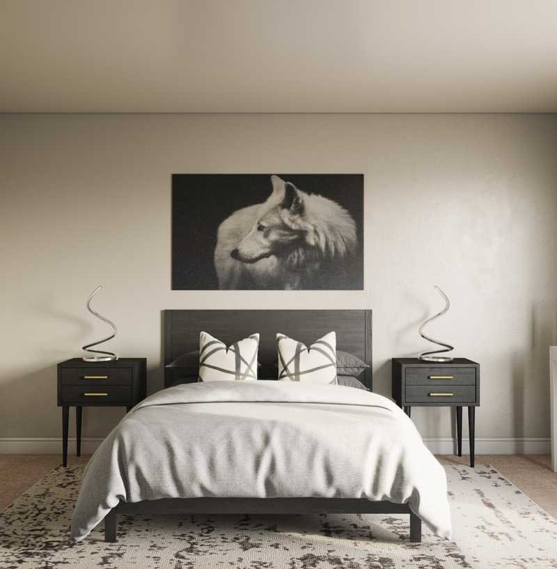 Contemporary, Modern, Industrial Bedroom Design by Havenly Interior Designer Anny