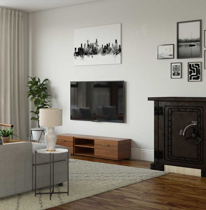Midcentury Modern, Scandinavian Living Room Design by Havenly Interior Designer Shelby
