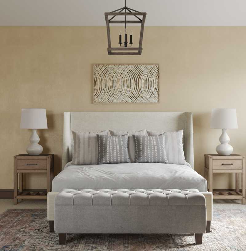 Classic, Midcentury Modern Bedroom Design by Havenly Interior Designer Nicole