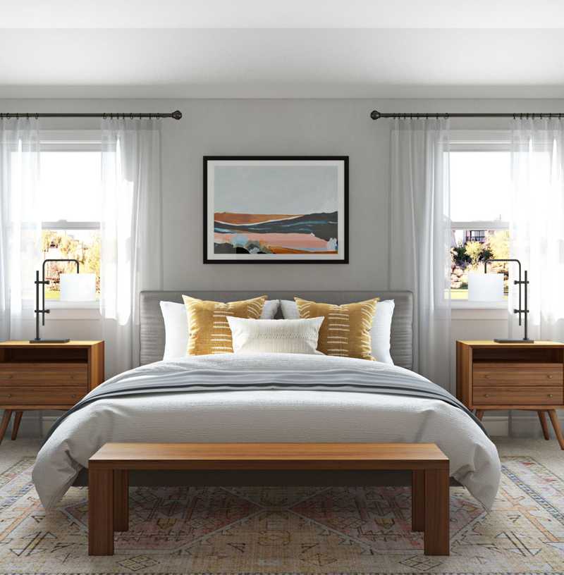 Modern, Midcentury Modern Bedroom Design by Havenly Interior Designer Nicolle