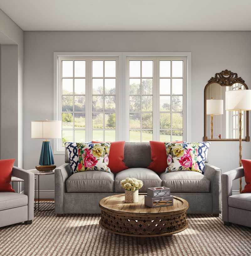 Contemporary, Classic, Transitional Living Room Design by Havenly Interior Designer Aleena