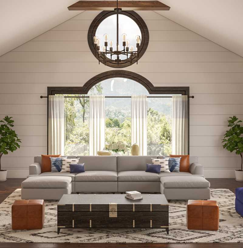 Midcentury Modern, Scandinavian Living Room Design by Havenly Interior Designer Sandra