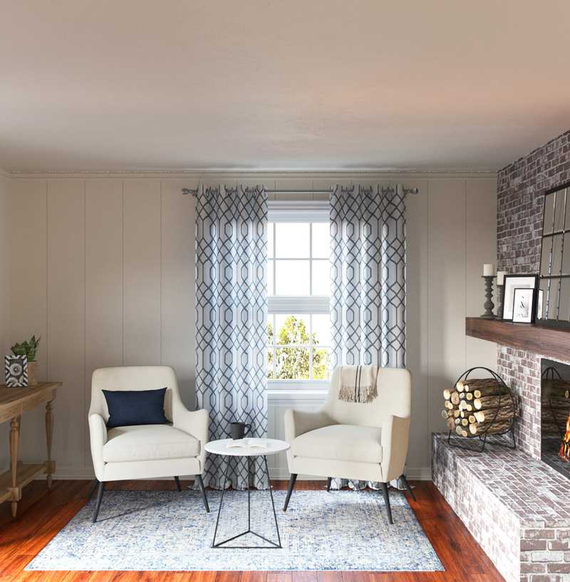 Classic, Farmhouse, Rustic Living Room Design by Havenly Interior Designer Marsha