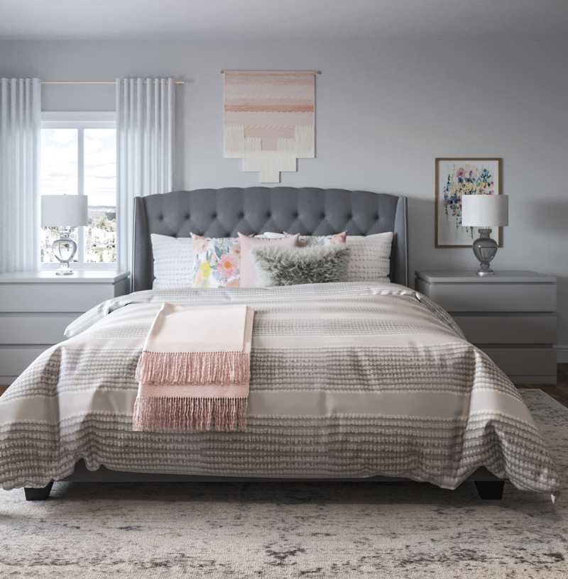 Modern, Bohemian, Transitional Bedroom Design by Havenly Interior Designer Marsha