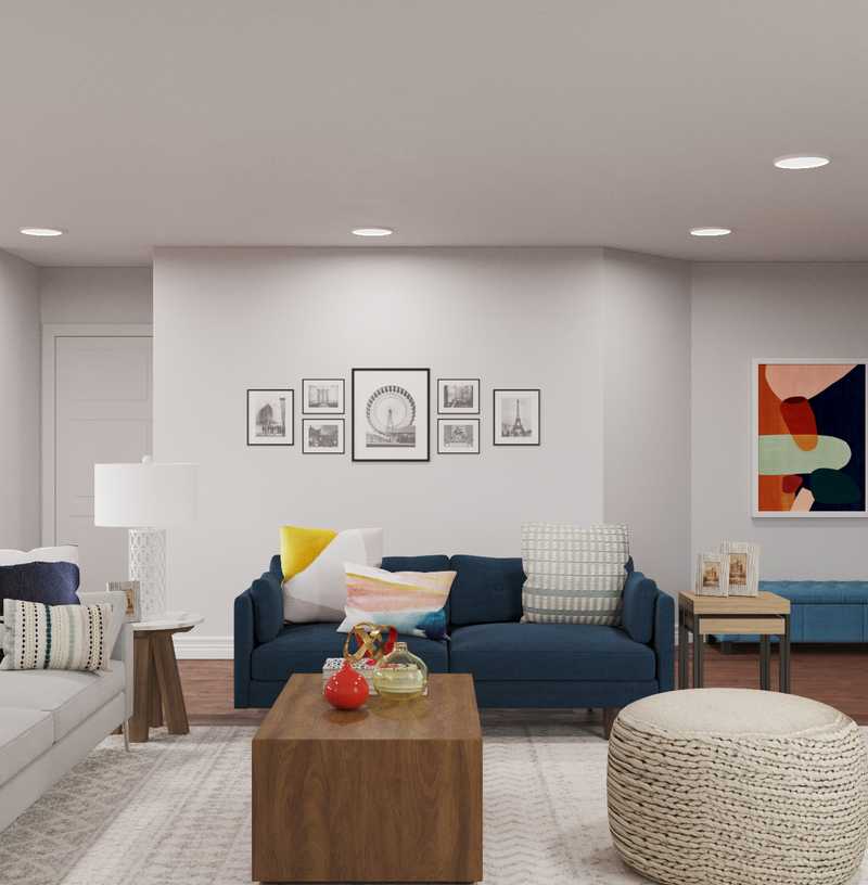 Midcentury Modern Living Room Design by Havenly Interior Designer Yoseika