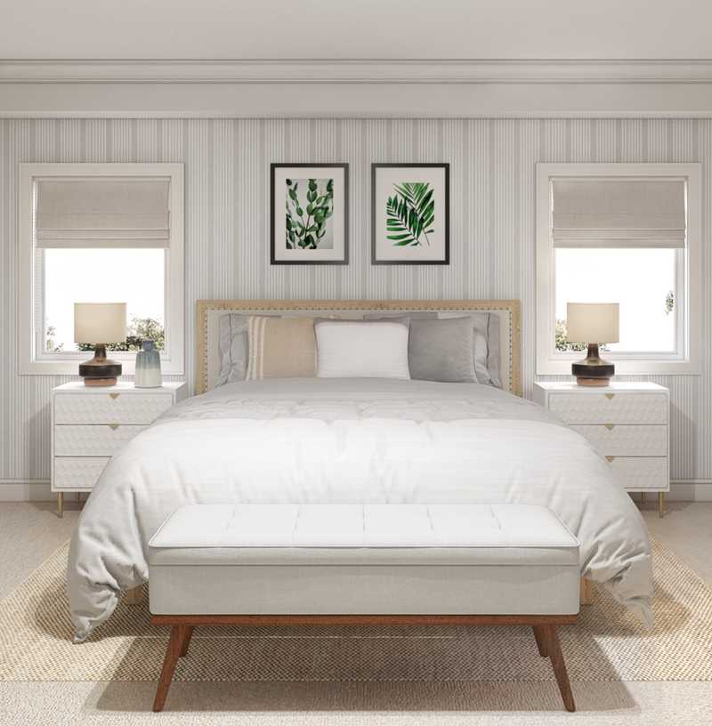 Bohemian, Midcentury Modern, Scandinavian Bedroom Design by Havenly Interior Designer Cynthia