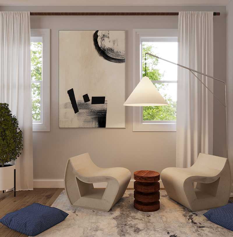 Modern, Glam, Minimal Living Room Design by Havenly Interior Designer Sydney