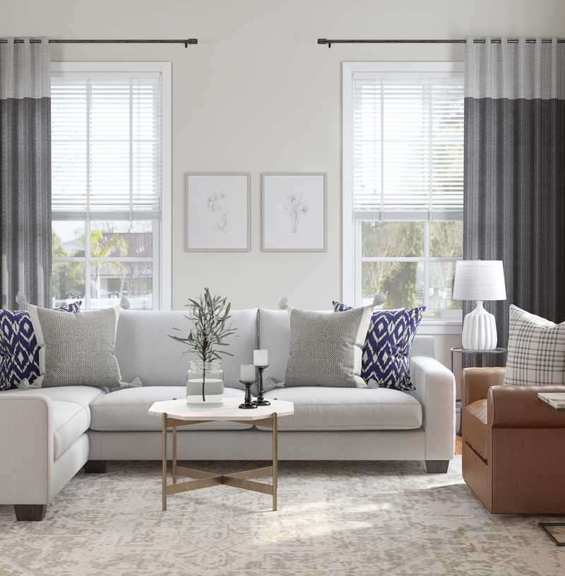 Classic Living Room Design by Havenly Interior Designer Rachel