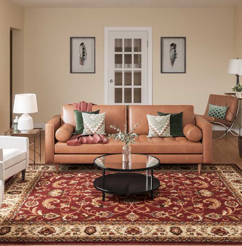 Contemporary, Classic, Midcentury Modern Living Room Design by Havenly Interior Designer Jonica