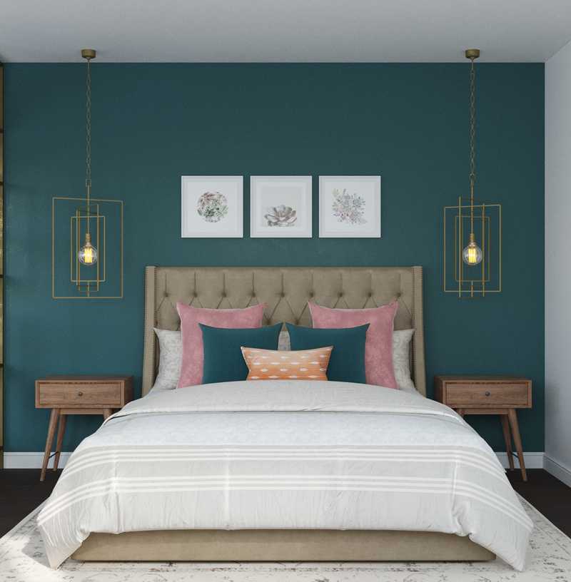 Bohemian Bedroom Design by Havenly Interior Designer Ghianella