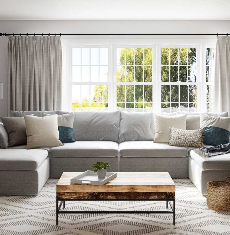 Modern, Bohemian Living Room Design by Havenly Interior Designer Vana