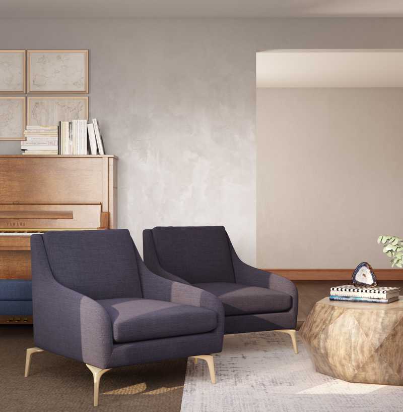 Modern, Rustic, Scandinavian Living Room Design by Havenly Interior Designer Hannah