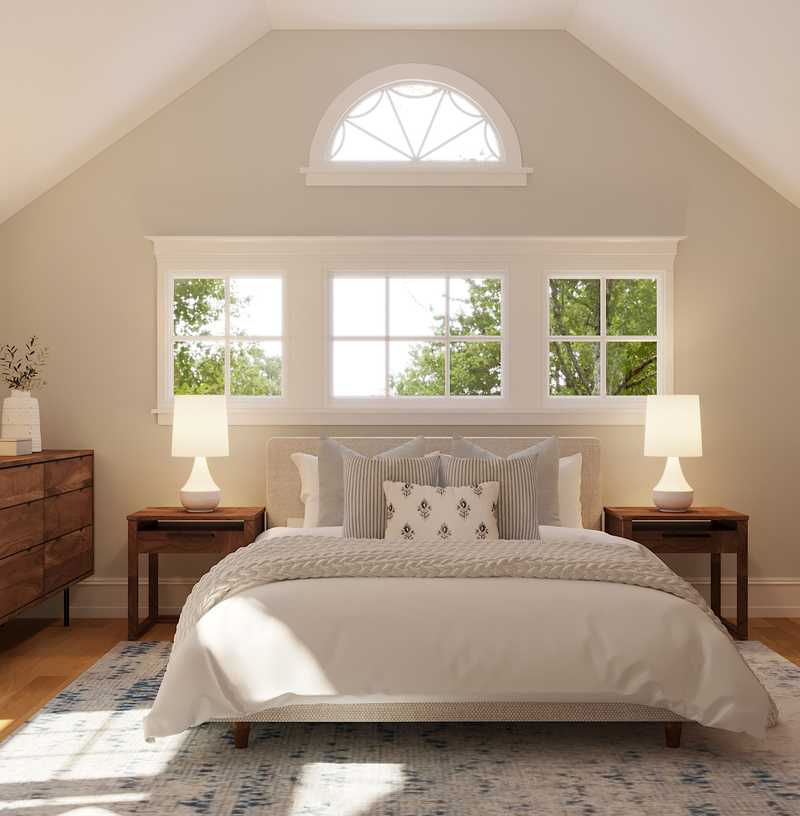 Bohemian, Coastal, Scandinavian Bedroom Design by Havenly Interior Designer Ella
