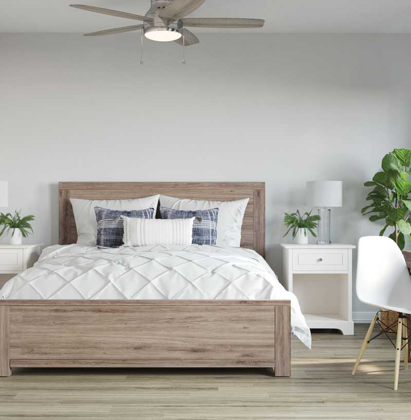 Coastal, Farmhouse Bedroom Design by Havenly Interior Designer Kaity