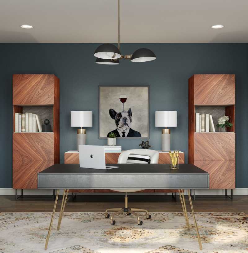 Contemporary, Modern, Transitional Office Design by Havenly Interior Designer Fendy