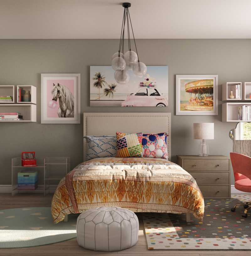 Contemporary, Modern, Classic, Glam, Industrial, Traditional, Rustic Bedroom Design by Havenly Interior Designer Rita