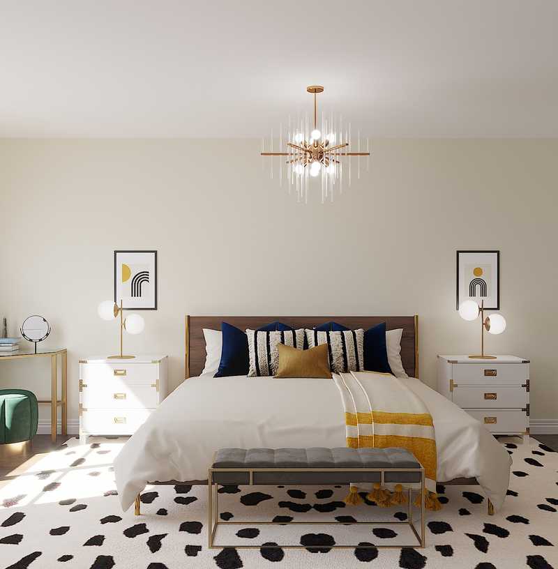 Modern, Glam Bedroom Design by Havenly Interior Designer Gabrielle
