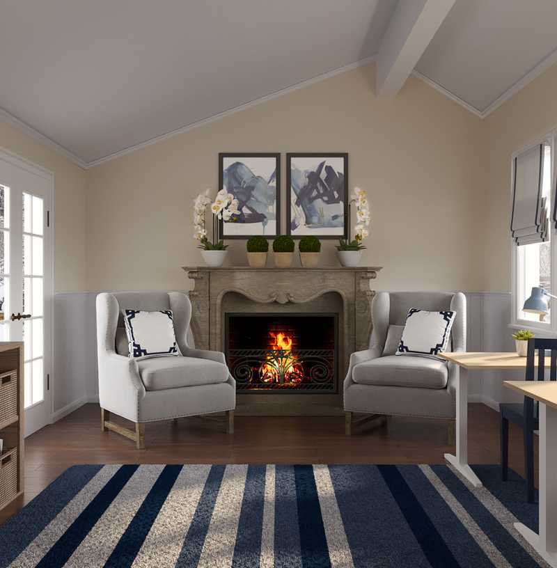 Traditional Living Room Design by Havenly Interior Designer Jessica