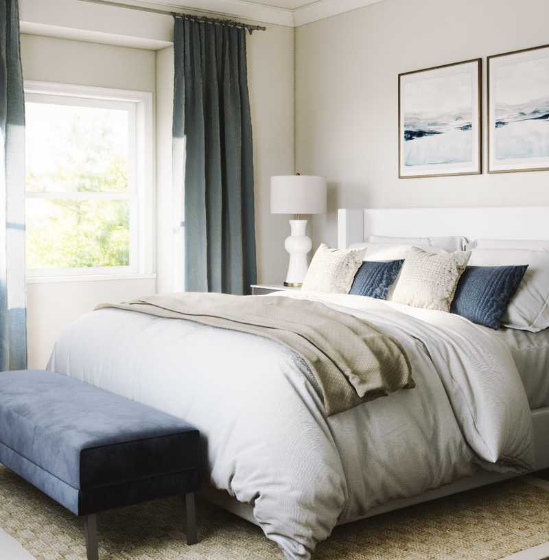 Classic, Coastal Bedroom Design by Havenly Interior Designer Kelsey