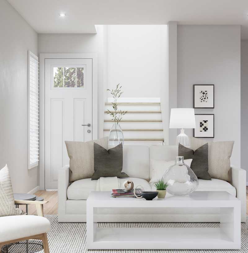 Contemporary, Eclectic Living Room Design by Havenly Interior Designer Sarah