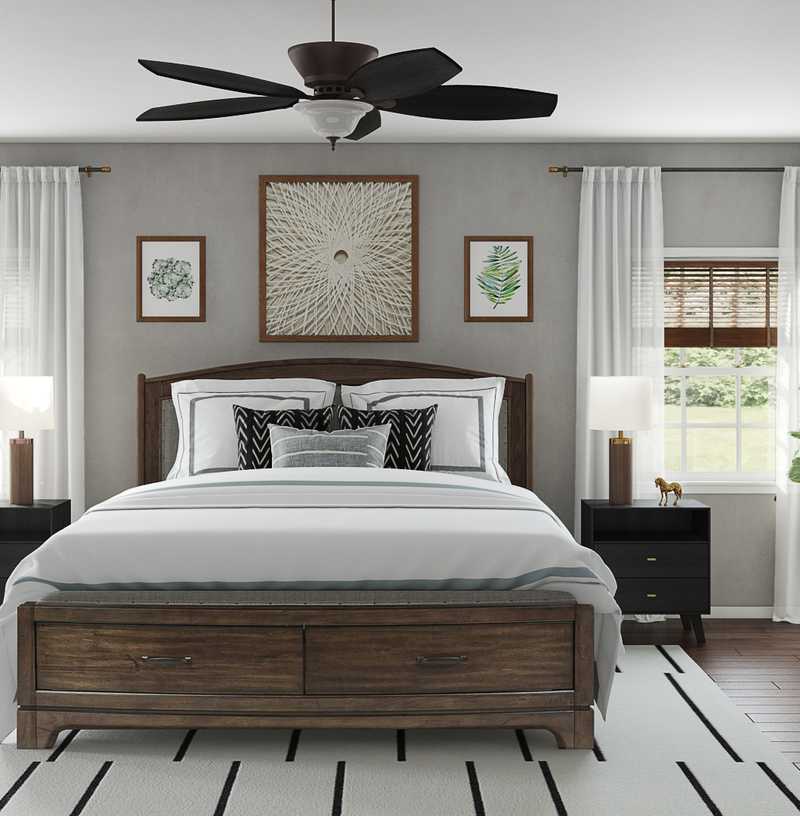 Contemporary, Rustic Bedroom Design by Havenly Interior Designer Moumita