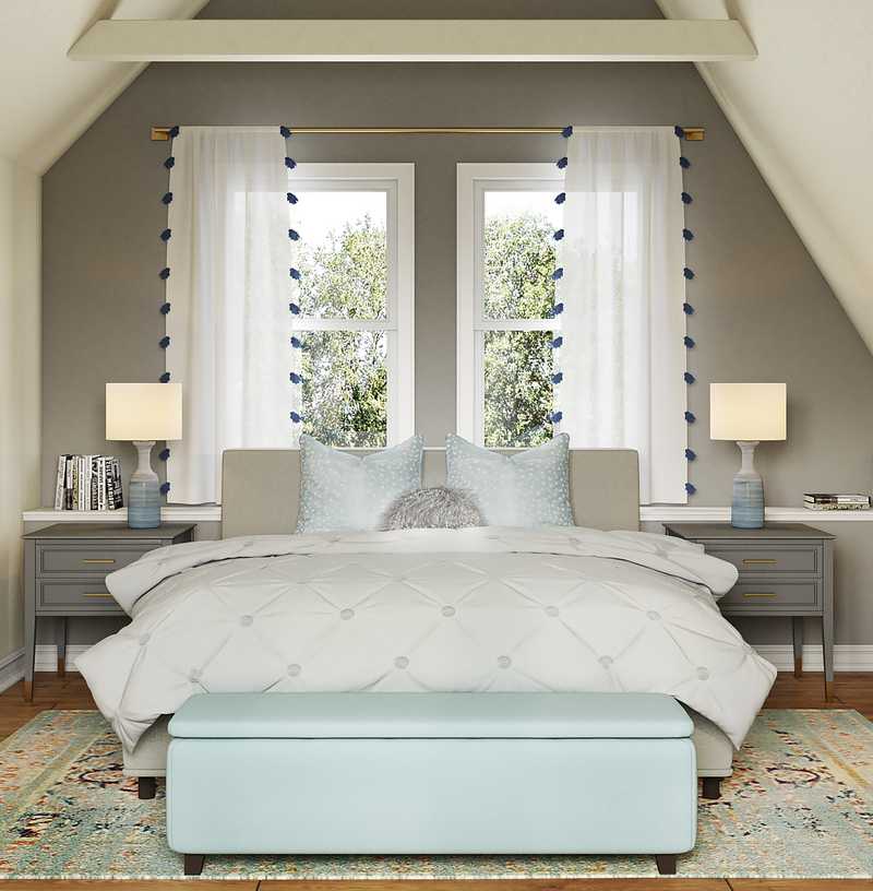 Contemporary, Bohemian Bedroom Design by Havenly Interior Designer Victoria