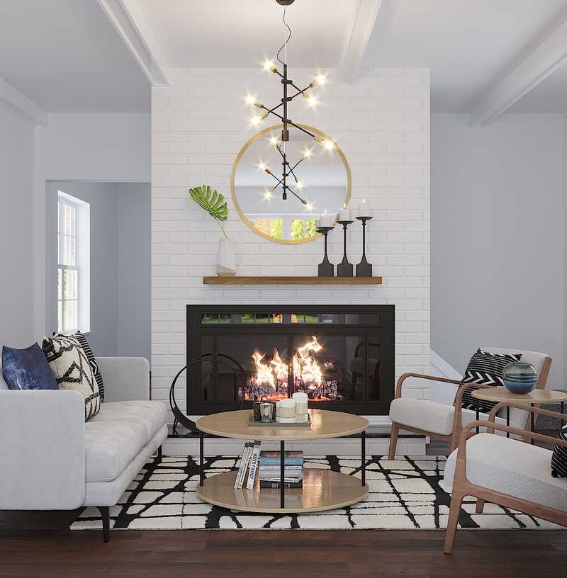 Midcentury Modern, Scandinavian Living Room Design by Havenly Interior Designer Sara