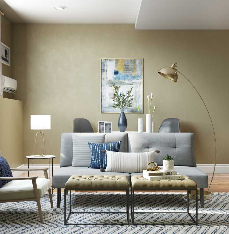 Modern, Scandinavian Living Room Design by Havenly Interior Designer Kelly