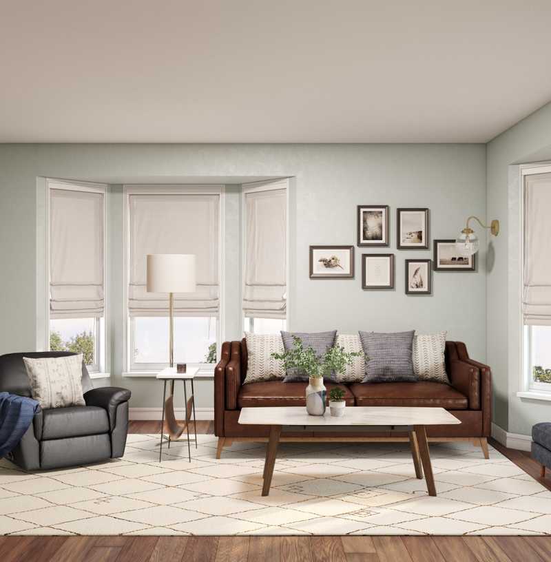 Midcentury Modern Living Room Design by Havenly Interior Designer Natalie