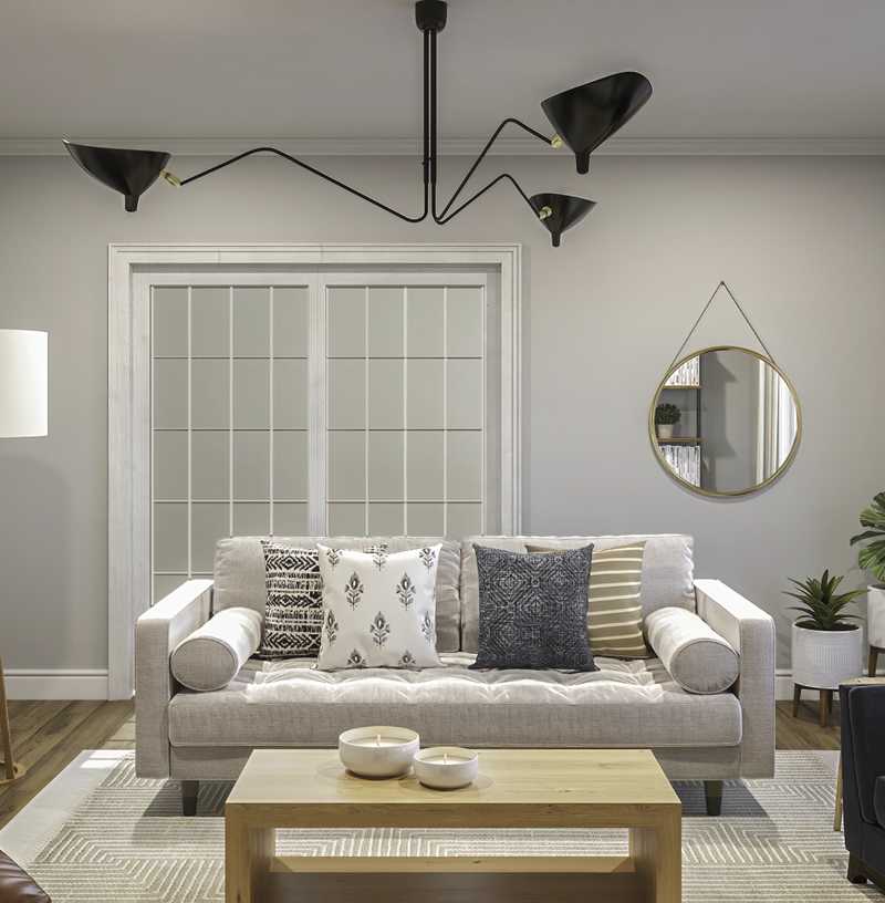 Coastal Living Room Design by Havenly Interior Designer Jamie